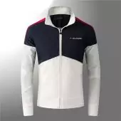 giacca tommy nouvelle collection zip 1678 noir blanc